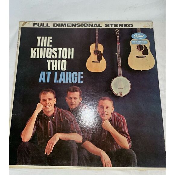 The Kingston trio At Large vinyl record - Picture 1 of 10